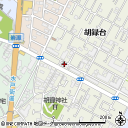 千葉県松戸市胡録台198周辺の地図