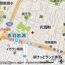 東京都北区岩淵町32-29周辺の地図