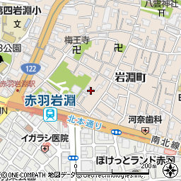 東京都北区岩淵町32-4周辺の地図