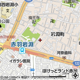 東京都北区岩淵町32-4周辺の地図