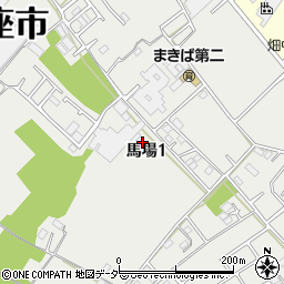 埼玉県新座市馬場1丁目周辺の地図