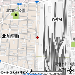 東京都足立区北加平町9周辺の地図