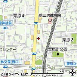 東京都足立区栗原4丁目9周辺の地図