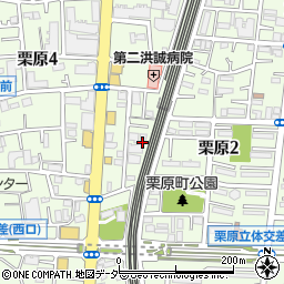 東京都足立区栗原4丁目10-7周辺の地図