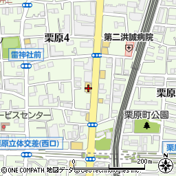 東京都足立区栗原4丁目8-24周辺の地図
