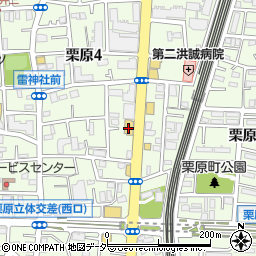 くら寿司足立栗原店周辺の地図