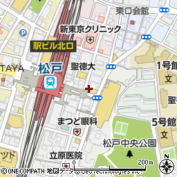 Y’sデンタルオフィス松戸周辺の地図