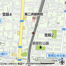 東京都足立区栗原4丁目10周辺の地図
