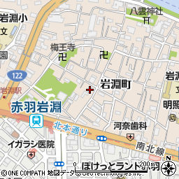 東京都北区岩淵町32-25周辺の地図