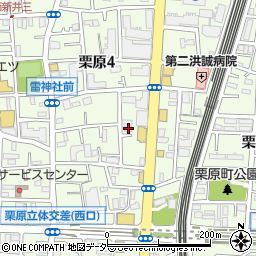 東京都足立区栗原4丁目8-8周辺の地図