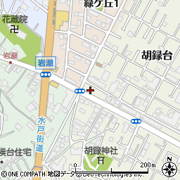 千葉県松戸市胡録台192周辺の地図