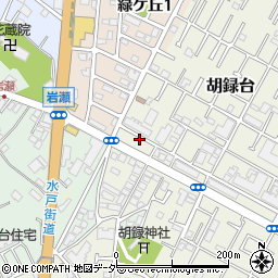 千葉県松戸市胡録台193周辺の地図