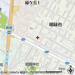 千葉県松戸市胡録台187周辺の地図