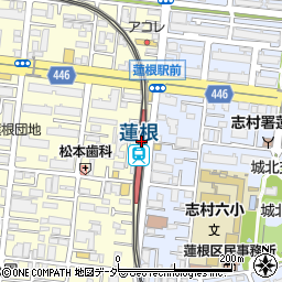 みずほ銀行都営三田線蓮根駅 ＡＴＭ周辺の地図