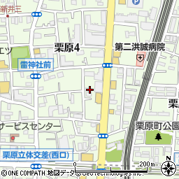 東京都足立区栗原4丁目8-9周辺の地図