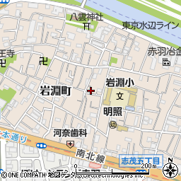 東京都北区岩淵町8-3周辺の地図