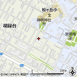 千葉県松戸市胡録台95周辺の地図
