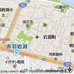 東京都北区岩淵町32-24周辺の地図