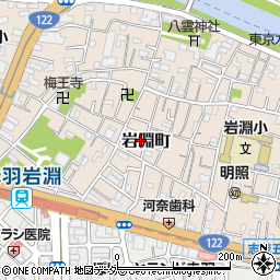 〒115-0041 東京都北区岩淵町の地図