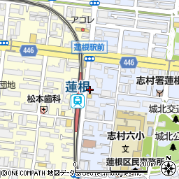 みずほ銀行蓮根駅前 ＡＴＭ周辺の地図