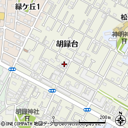千葉県松戸市胡録台144周辺の地図