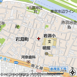 東京都北区岩淵町8-1周辺の地図