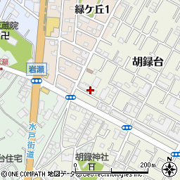 千葉県松戸市胡録台191周辺の地図