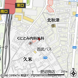埼玉県所沢市久米550-4周辺の地図