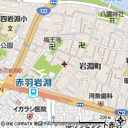 東京都北区岩淵町32-23周辺の地図