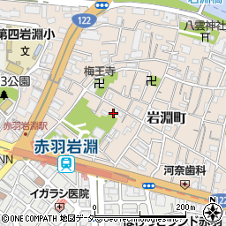 東京都北区岩淵町32-22周辺の地図