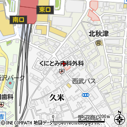 埼玉県所沢市久米551-10周辺の地図