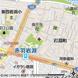 東京都北区岩淵町32-19周辺の地図