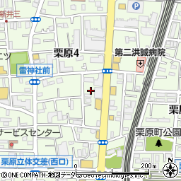 東京都足立区栗原4丁目8-10周辺の地図