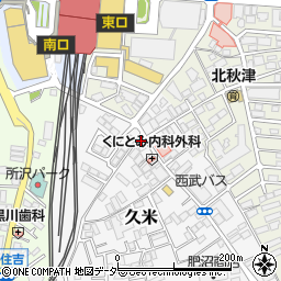 音楽有線放送ＵＳＥＮ受付センター　所沢支店周辺の地図