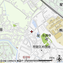 埼玉県所沢市久米1326-23周辺の地図
