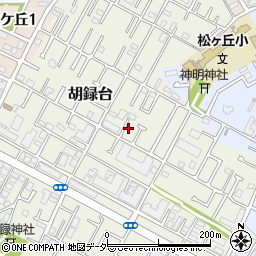 千葉県松戸市胡録台121周辺の地図