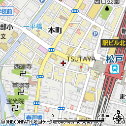 千葉銀行松戸支店周辺の地図