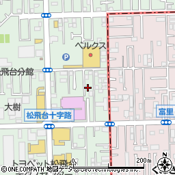 千葉県松戸市松飛台201-22周辺の地図