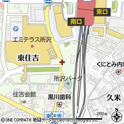 埼玉県所沢市東住吉9-1周辺の地図