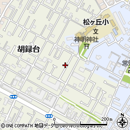 千葉県松戸市胡録台91周辺の地図