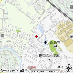 埼玉県所沢市久米1326-22周辺の地図