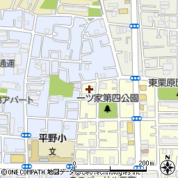 東京都足立区一ツ家1丁目29周辺の地図