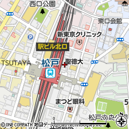 株式会社伊藤楽器　松戸店周辺の地図