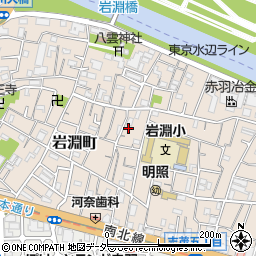 東京都北区岩淵町8-5周辺の地図