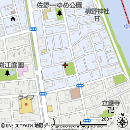 八百免公園トイレ周辺の地図