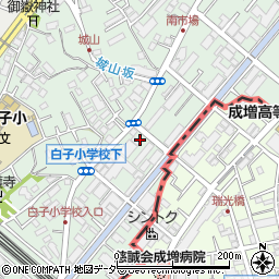 タイムパーキング白子駐車場周辺の地図