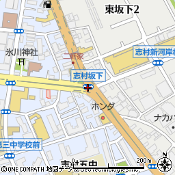 志村坂下周辺の地図