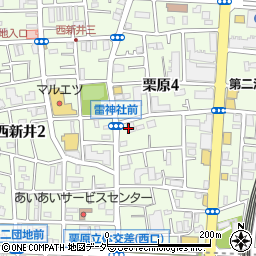 東京都足立区栗原4丁目7-11周辺の地図