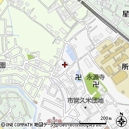 埼玉県所沢市久米1326-17周辺の地図