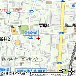 東京都足立区栗原4丁目7-15周辺の地図